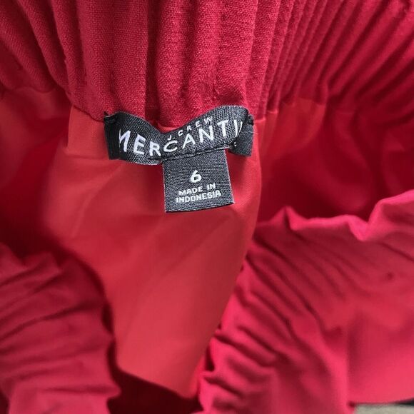 J CREW Skirt Womens 6 Red Sidewalk Pull-On Skirt Stretch Pockets J4492 - Picture 6 of 9